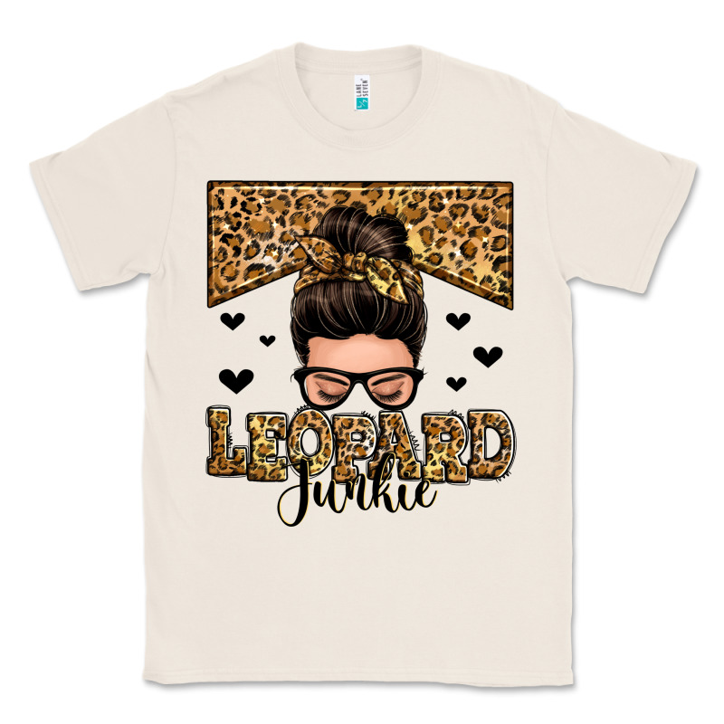 Leopard Junkie Messy Bun Classic Tee by Zillion Design Studio | Teevron
