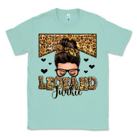 Seafoam leopard junkie messy bun Classic Tee - Zillion Design Studio