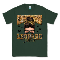 Sports Green leopard junkie messy bun Classic Tee - Zillion Design Studio