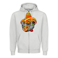 Dove Grey mexicon cute gnome Zipper Hoodie - RacoonDesign