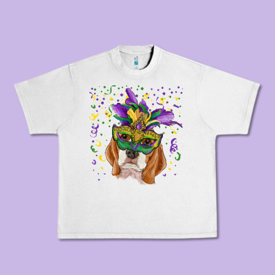 Urban Heavy Tee mardi gras  mask beagle