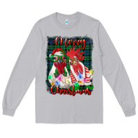 Moon Dust christmas roosters with background Long Sleeve Tee - RanaPortraitStore