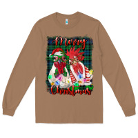 Toasted Coconut christmas roosters with background Long Sleeve Tee - RanaPortraitStore