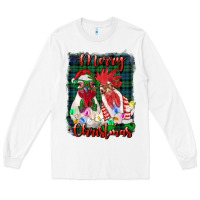 White christmas roosters with background Long Sleeve Tee - RanaPortraitStore