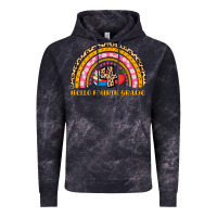 Cloud Black back to school rainbow hello fourth grade Vintage Hoodie - AdoDesignShop