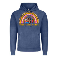 Vintage Denim back to school rainbow hello fourth grade Vintage Hoodie - AdoDesignShop