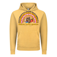 Vintage Mustard back to school rainbow hello fourth grade Vintage Hoodie - AdoDesignShop