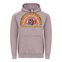 Vintage Zinc back to school rainbow hello fourth grade Vintage Hoodie - AdoDesignShop