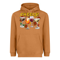 Meerkat Cheers Christmas Coctail Heavyweight Hoodie - AdoDesignShop