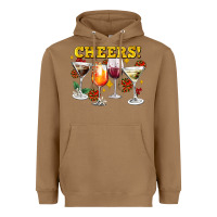 Toasted Coconut Cheers Christmas Coctail Heavyweight Hoodie - AdoDesignShop