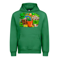 Emerald St. Patricks Day Coffee Cups Urban Hoodie - BundleAndBundleShop