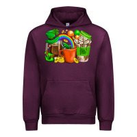 Mauve Wine St. Patricks Day Coffee Cups Urban Hoodie - BundleAndBundleShop