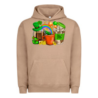 Pigment Burro St. Patricks Day Coffee Cups Urban Hoodie - BundleAndBundleShop
