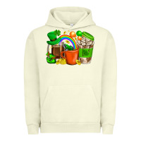 Pigment Pistachio St. Patricks Day Coffee Cups Urban Hoodie - BundleAndBundleShop