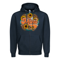 Navy mini western Zipper Hoodie - RacoonDesign