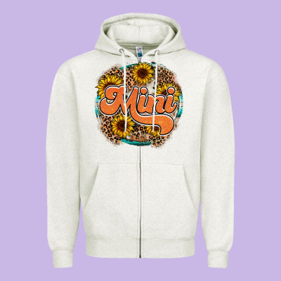 Mini Western Zipper Hoodie Designed By Racoondesign