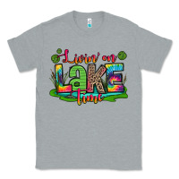 Heather Grey living on lake time Classic Tee - Zillion Design Studio