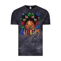 Cloud Black autism afro girl Vintage Tee - texasbilliewilder