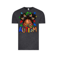 Vintage Black autism afro girl Vintage Tee - texasbilliewilder