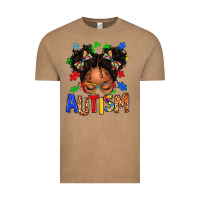 Vintage Coffee autism afro girl Vintage Tee - texasbilliewilder