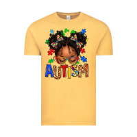 Vintage Mustard autism afro girl Vintage Tee - texasbilliewilder
