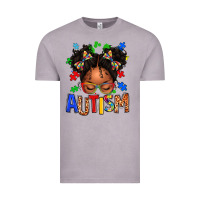 Vintage Zinc autism afro girl Vintage Tee - texasbilliewilder