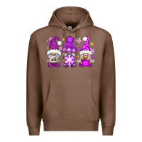 Chestnut purple winter gnomies Premium Hoodie - NancyCooperArtShop