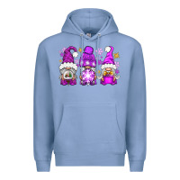 Colony Blue purple winter gnomies Premium Hoodie - NancyCooperArtShop