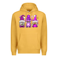Mustard purple winter gnomies Premium Hoodie - NancyCooperArtShop