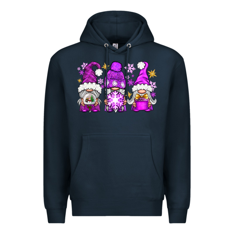 Purple Winter Gnomies Premium Hoodie by NancyCooperArtShop | Teevron