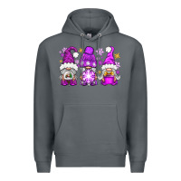Rock purple winter gnomies Premium Hoodie - NancyCooperArtShop