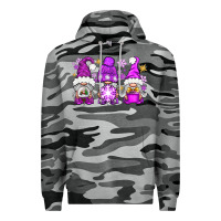 Slate Camo purple winter gnomies Premium Hoodie - NancyCooperArtShop