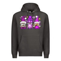 Smoke purple winter gnomies Premium Hoodie - NancyCooperArtShop