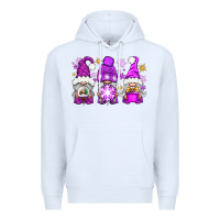 White purple winter gnomies Premium Hoodie - NancyCooperArtShop