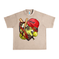French Oak softball home plate Urban Heavy Tee - Zillion Design Studio