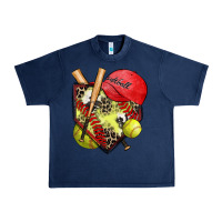 Navy softball home plate Urban Heavy Tee - Zillion Design Studio