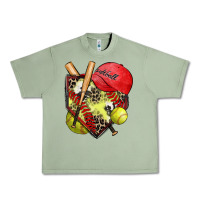 Oil Green softball home plate Urban Heavy Tee - Zillion Design Studio