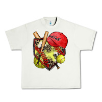 Pistachio softball home plate Urban Heavy Tee - Zillion Design Studio