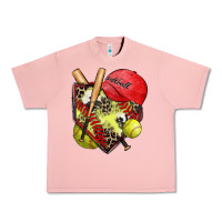Salmon softball home plate Urban Heavy Tee - Zillion Design Studio