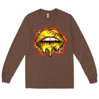 Chestnut softball lips Long Sleeve Tee - Zillion Design Studio