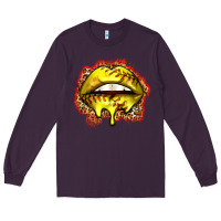Plum softball lips Long Sleeve Tee - Zillion Design Studio