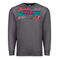 Charcoal Heather pink roses mama of girls license plate Premium Sweatshirt - Artiststas