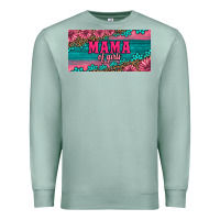 Seafoam pink roses mama of girls license plate Premium Sweatshirt - Artiststas