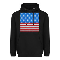 Black Glitter 4th Of July Seamless Pattern Heavyweight Hoodie - BundleAndBundleShop