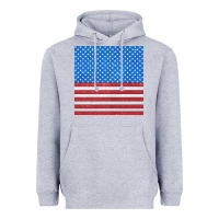Heather Grey Glitter 4th Of July Seamless Pattern Heavyweight Hoodie - BundleAndBundleShop