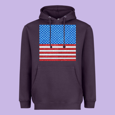 Glitter 4th Of July Seamless Pattern Heavyweight Hoodie Designed By Bundleandbundleshop