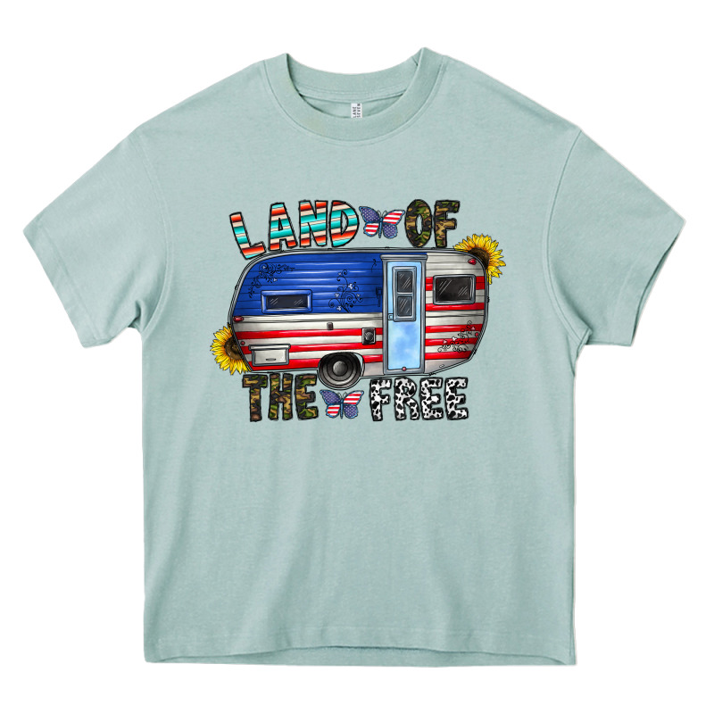 Land Of The Free Heavy Core Tee by CowhideDigitalArt | Teevron