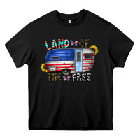 Black land of the free Heavy Core Tee - CowhideDigitalArt