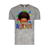 Cloud Rock autism afro kid Vintage Tee - texasbilliewilder