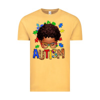 Vintage Mustard autism afro kid Vintage Tee - texasbilliewilder